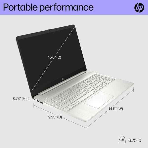 HP 15.6" Laptop with Ryzen 5 5500U CPU, Crucial P3+ 1TB SSD, 32GB RAM, Windows 11 PRO and Microsoft Office 2021 with Data Transfer REFURBISHED - Image 5