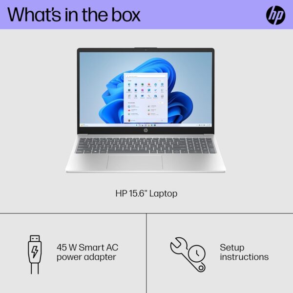 HP 15.6" Laptop 15-fd0012nr with Crucial P3+ 1TB NVME SSD, i5-1334U CPU, 32GB RAM, Windows 11 PRO and Microsoft Office 2021 Computer Only SN 5CD4422GKG REFURBISHED - Image 5